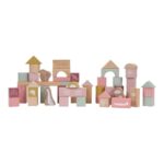 Mattoncini in Legno Building Blocks Little Dutch rosa