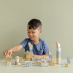 Mattoncini in Legno Building Blocks Little Dutch ambiente blu