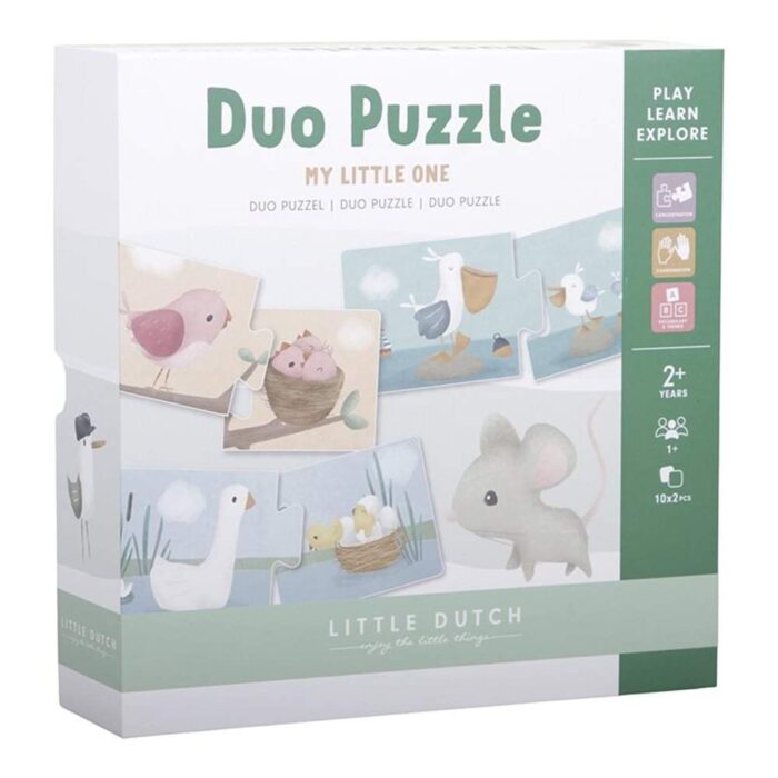 Duo Puzzle Fiori & Farfalle Litlle Dutch