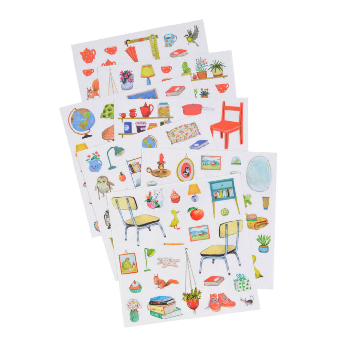 Quaderno da colorare con sticker L'Albero Moulin Roty sticker