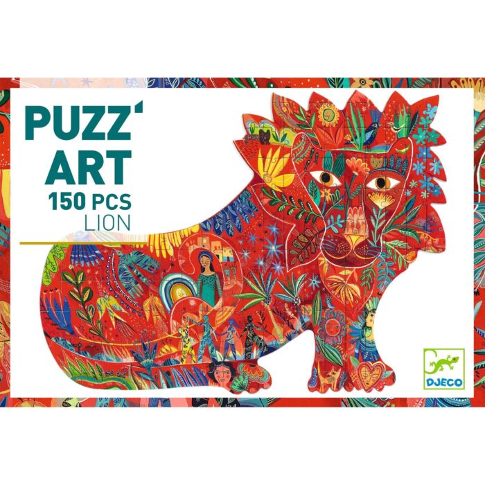 Puzzle Art - Leone Djeco copertina della confezione