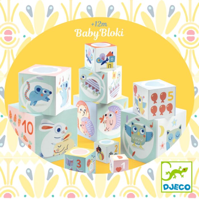 10 cubi BabyBloki Djeco