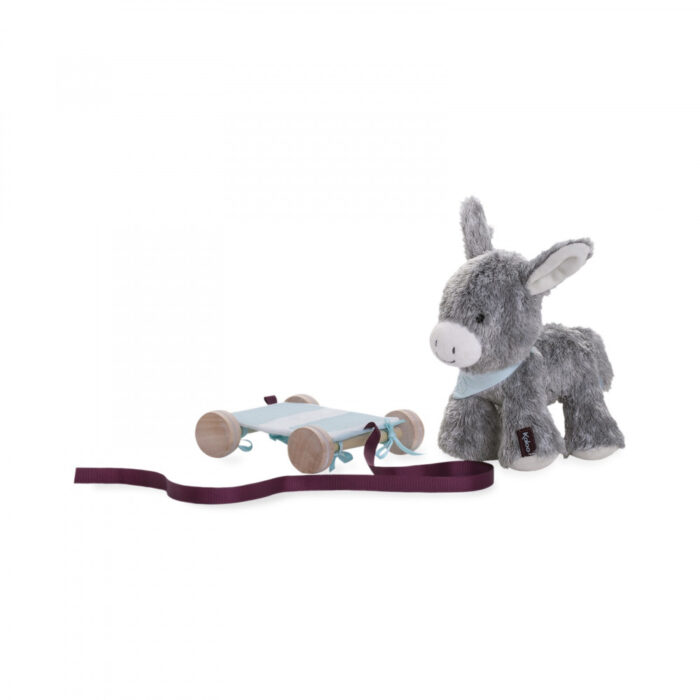 2-IN-1 PULL ALONG PELUCHE ANIMALE, ASINO Kaloo