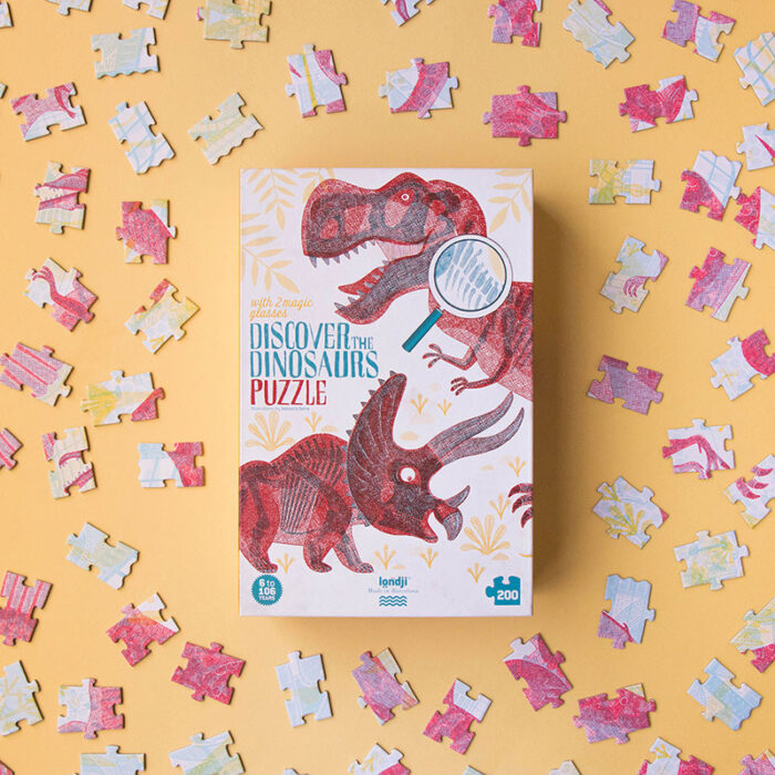 Discover the dinosaurs puzzle scatola