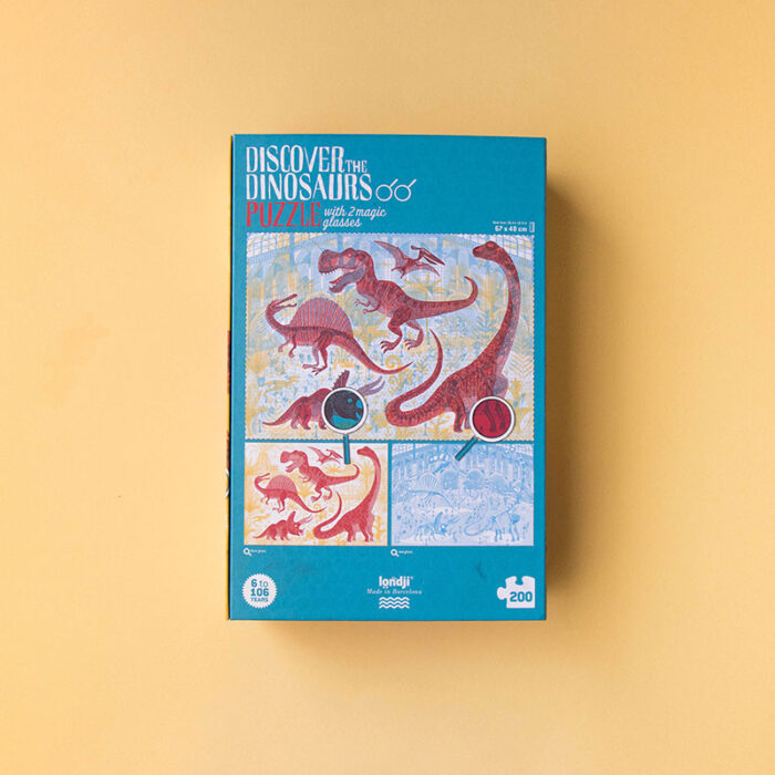 Discover the dinosaurs puzzle retro