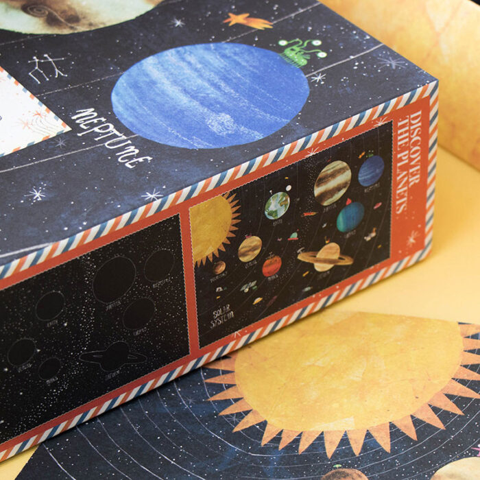 Discover the planets puzzle illustrazione scatola