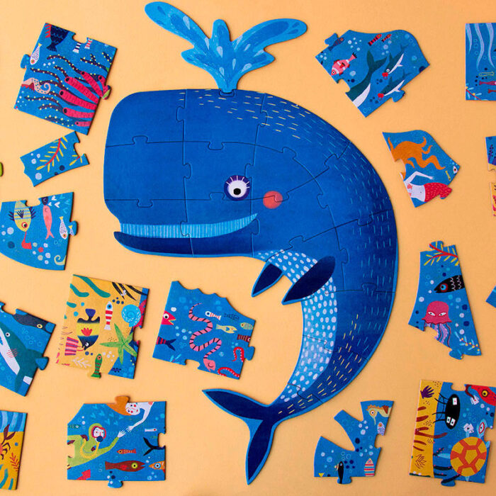 IL MIO GRANDE PUZZLE BLU balena