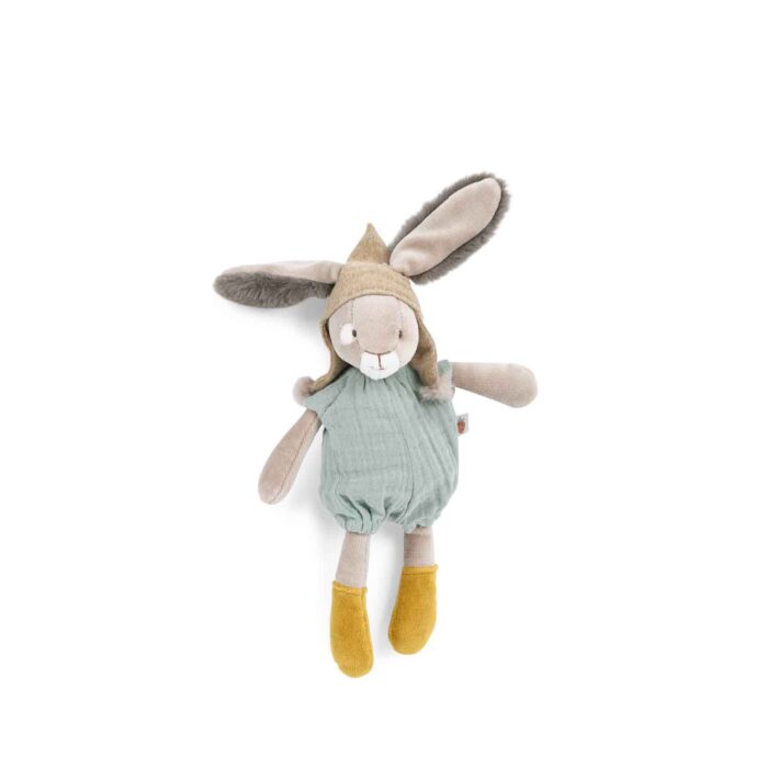 Petite peluche Lapin sauge moulin roty