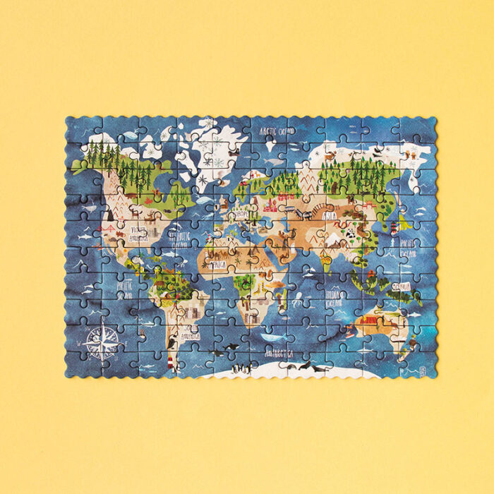 World pocket puzzle mappa