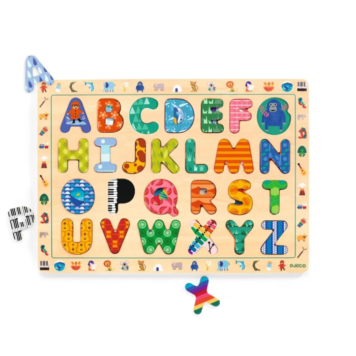 Puzzle in legno ABC Djeco