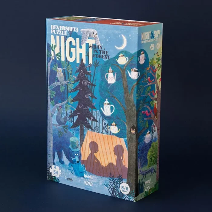 Puzzle notte e giorno nella foresta Londji