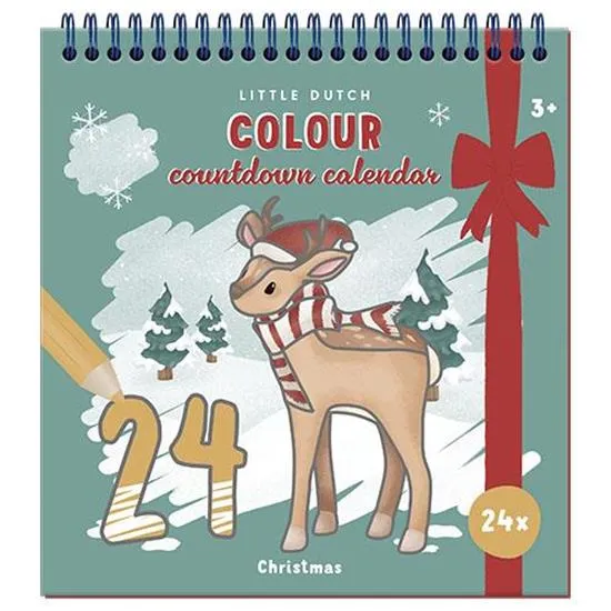 Calendario dell'Avvento da colorare Little Dutch